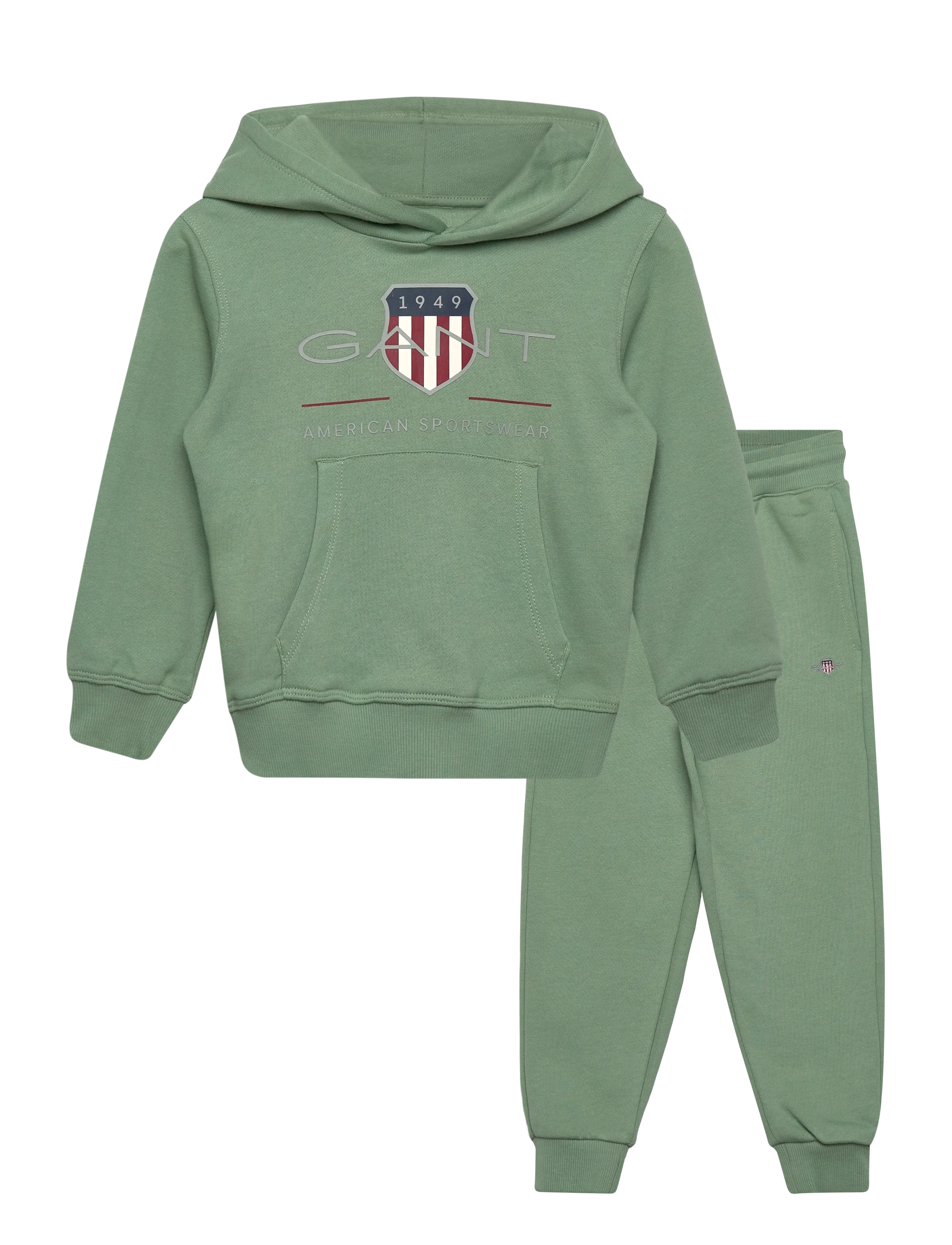 Gant Kids Archive Shield Hoodie and Sweatpant - Kläder - SURPLUS MINT / green