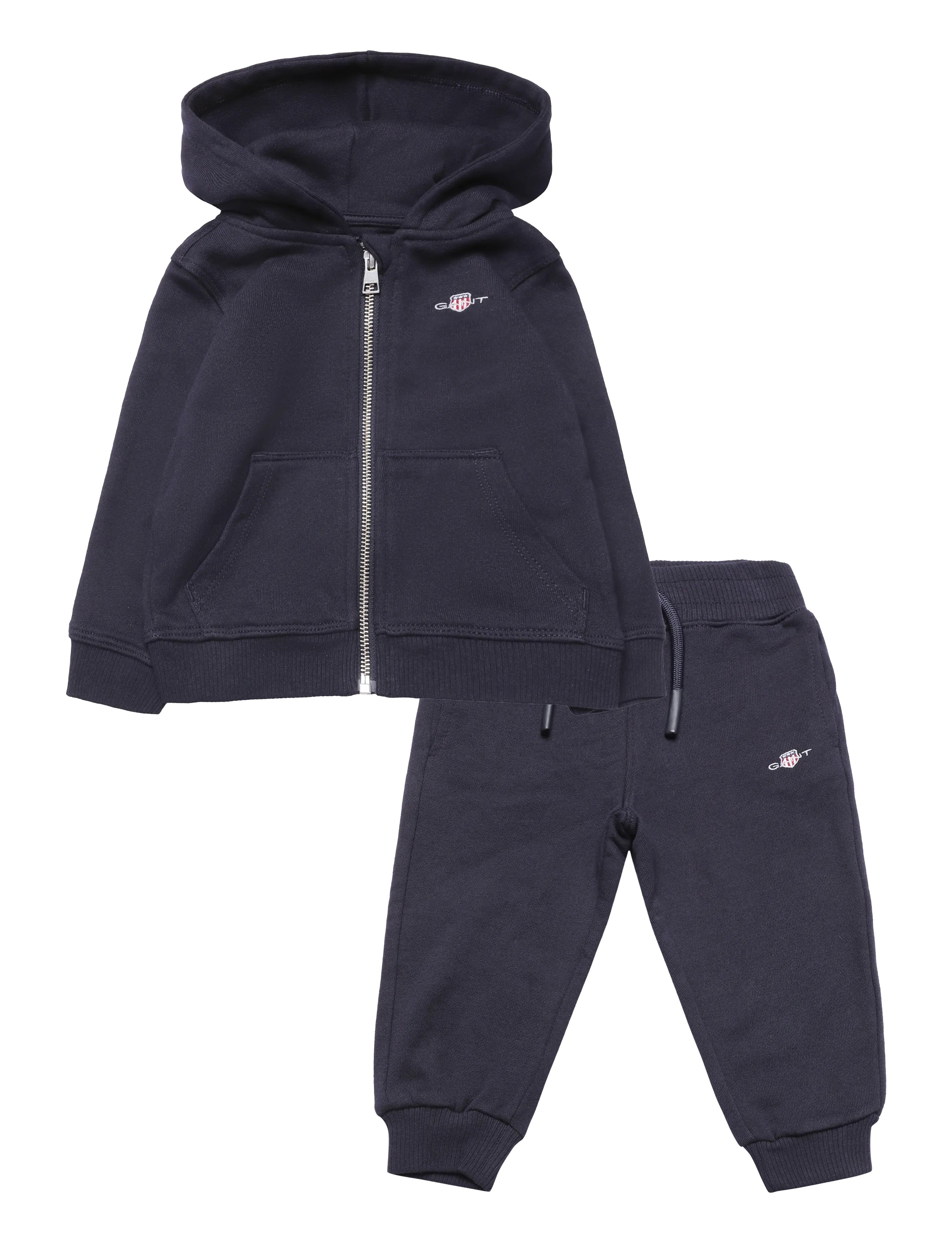Gant Kids Shield Full Zip Hoodie, Sweatpant Set - Tøj - EVENING BLUE / navy