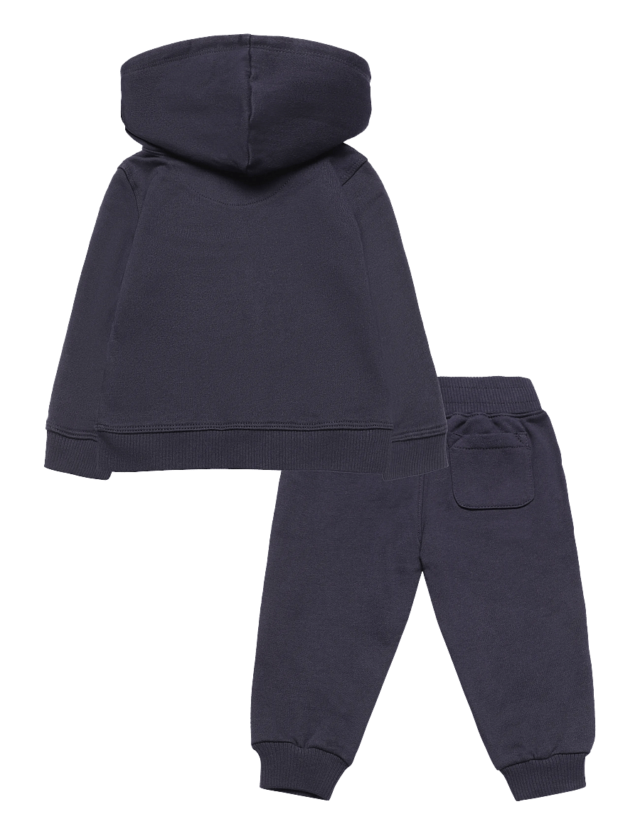 Gant Kids - Shield Full Zip Hoodie, Sweatpant Set - joggingsæt - evening blue - 1
