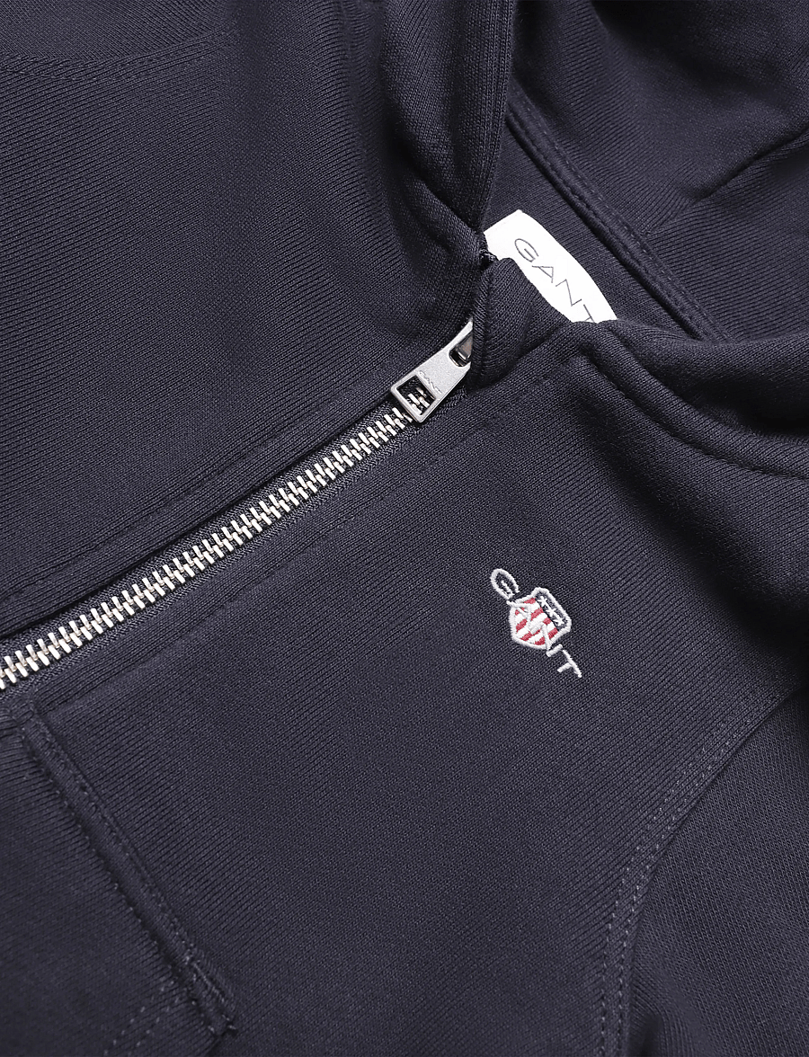 Gant Kids - Shield Full Zip Hoodie, Sweatpant Set - joggingsæt - evening blue - 2