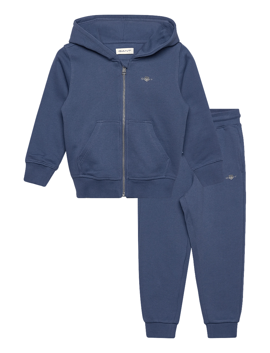 Gant Kids - "Shield Full Zip Hoodie, Sweatpant Set" - dressikomplektid - salty sea - 0
