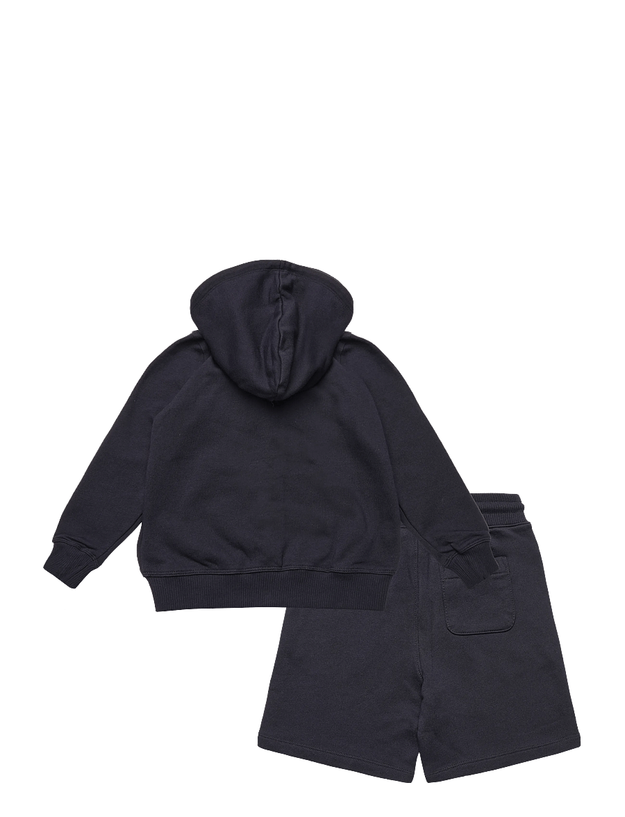 Gant Kids - "Shield Full Zip Hoodie, T-Shirt and Sweatshort Set" - sets mit kurzärmeligem t-shirt - evening blue - 1