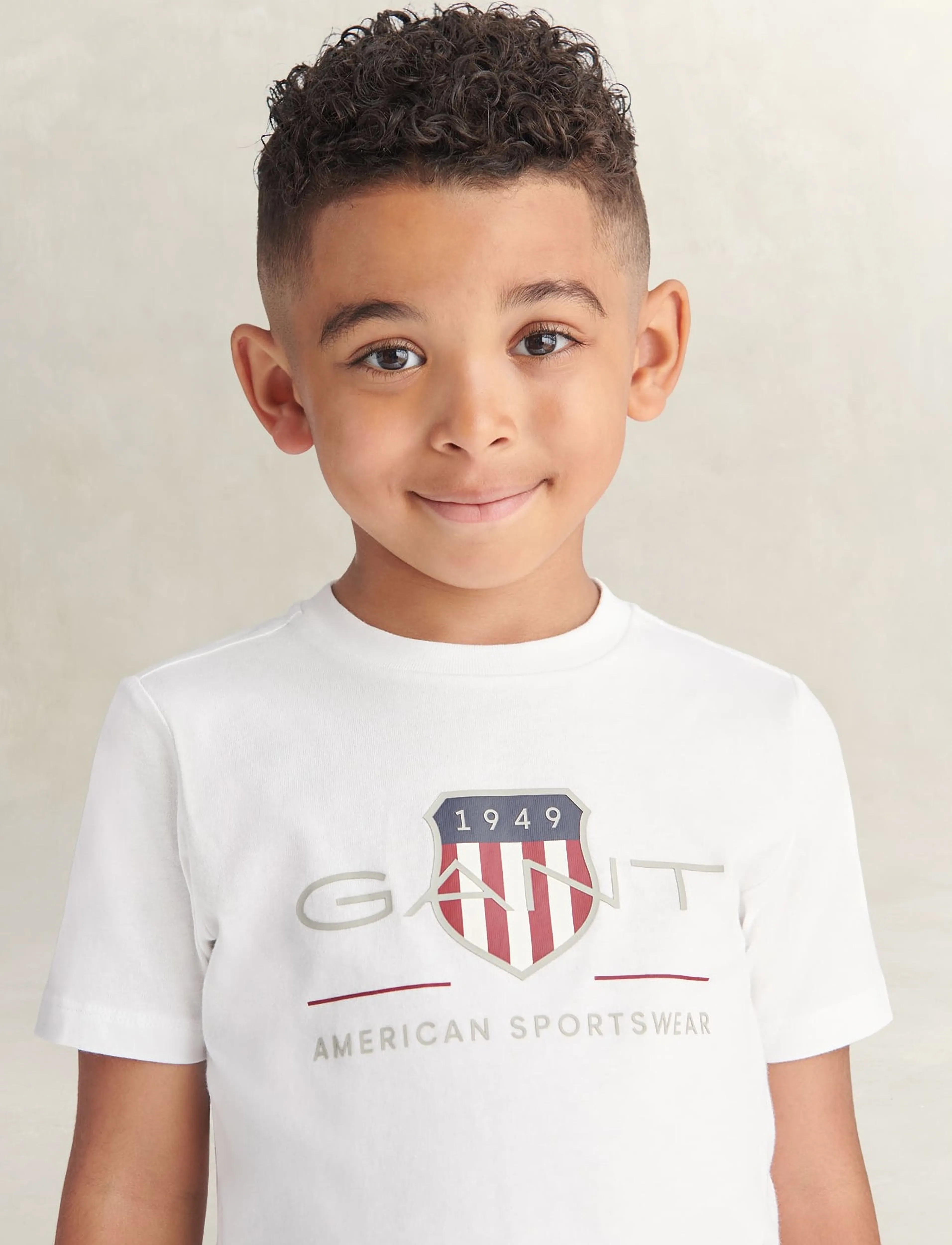 Gant Kids - Shield Full Zip Hoodie, T-Shirt and Sweatshort Set - sets mit kurzärmeligem t-shirt - faded denim - 5