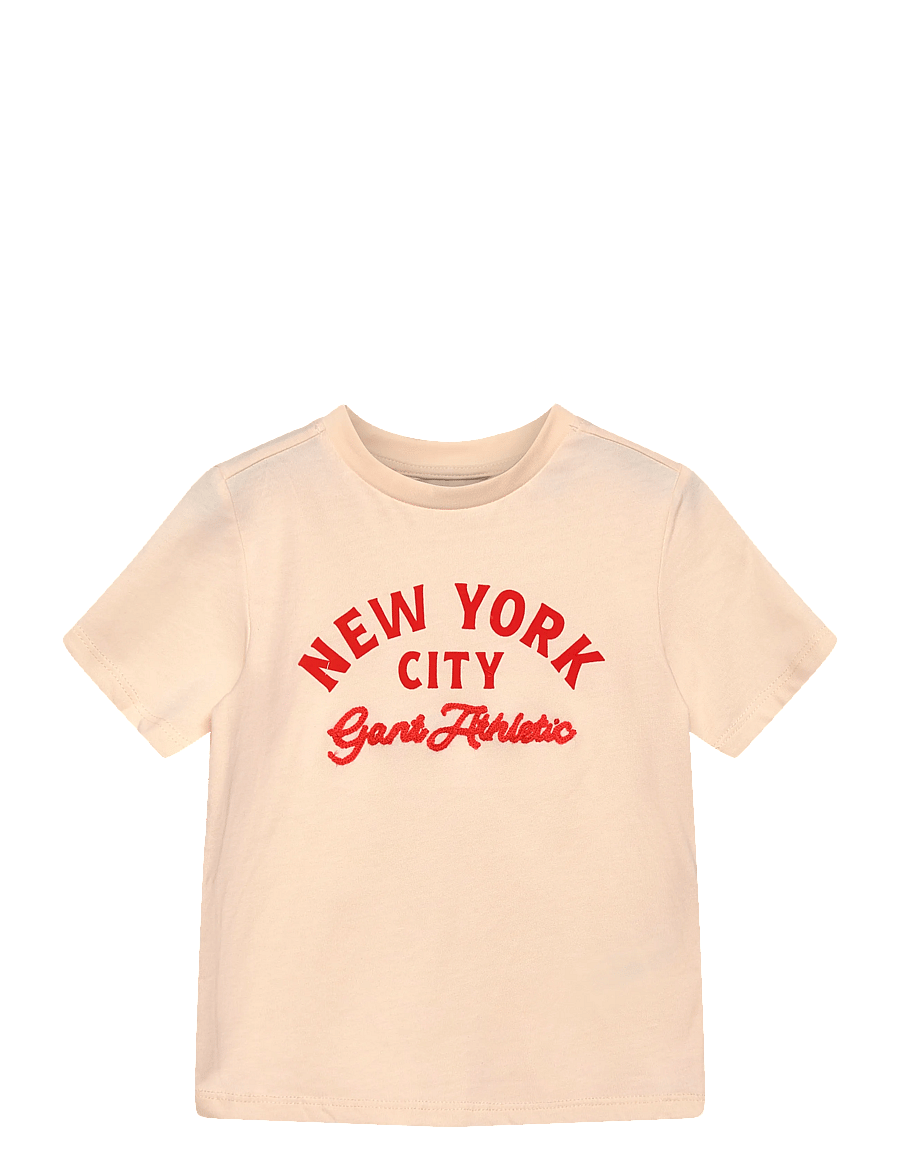 Gant Kids - College SS T-Shirt - kurzärmelige - creamed white - 0