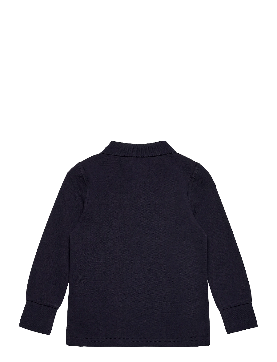 Gant Kids - Shield LS Pique Polo Shirt - langærmede poloer - evening blue - 1
