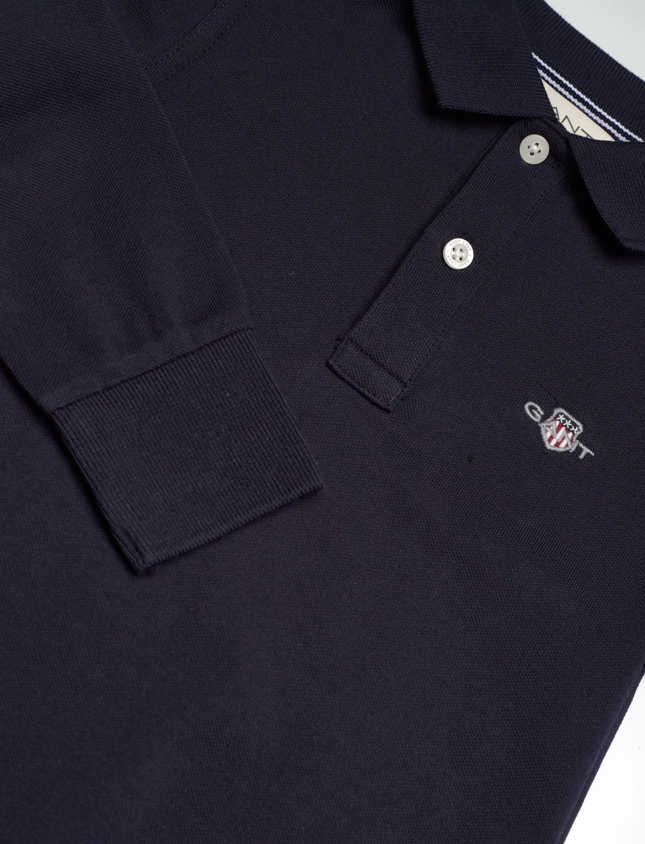 Gant Kids - Shield LS Pique Polo Shirt - evening blue - 2
