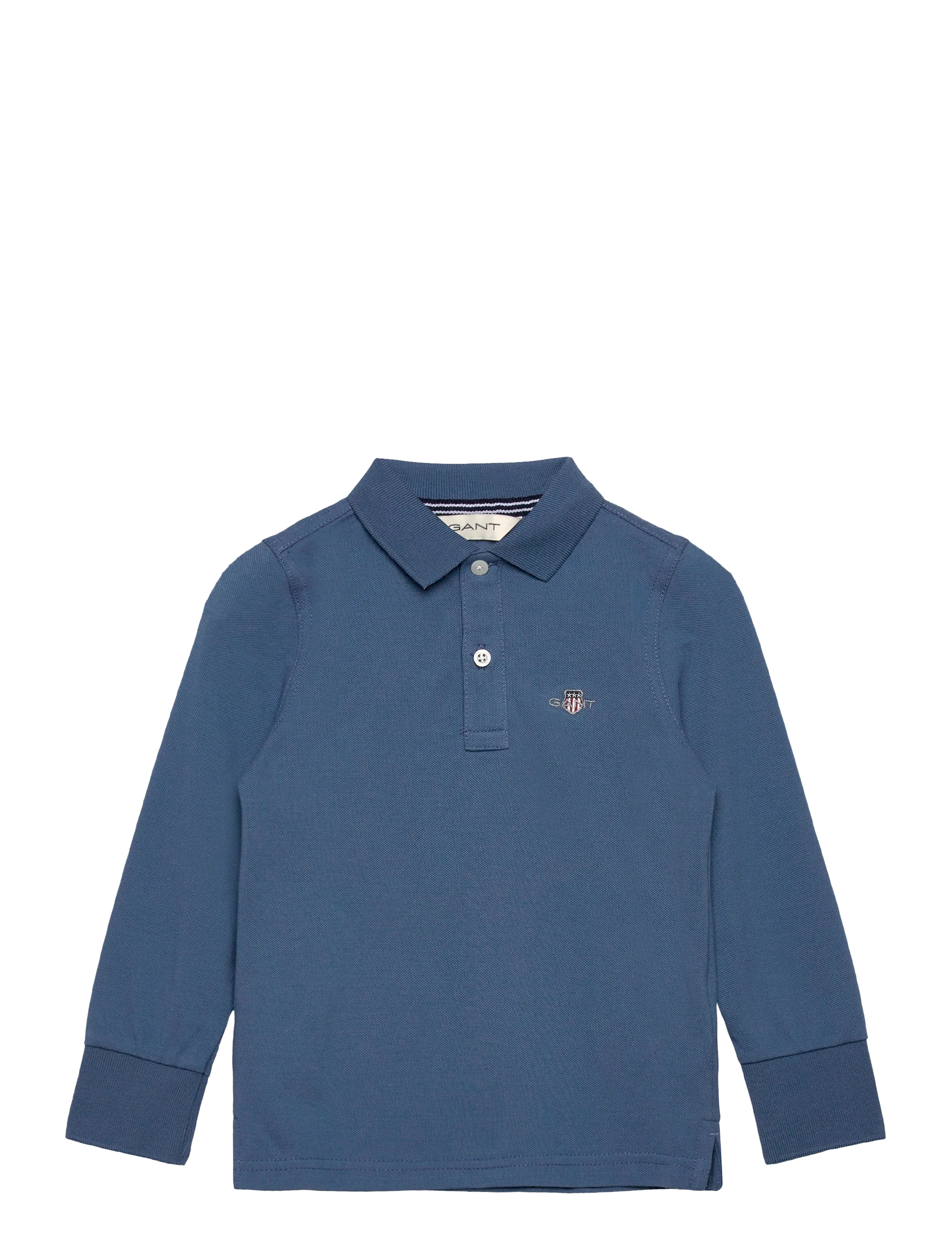 Gant Kids Shield LS Pique Polo Shirt - Overdele - SALTY SEA / blue