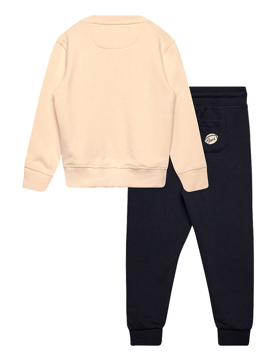 Gant Kids - Uni Graphic Crew and Sweatpant Set - joggingset - evening blue - 1