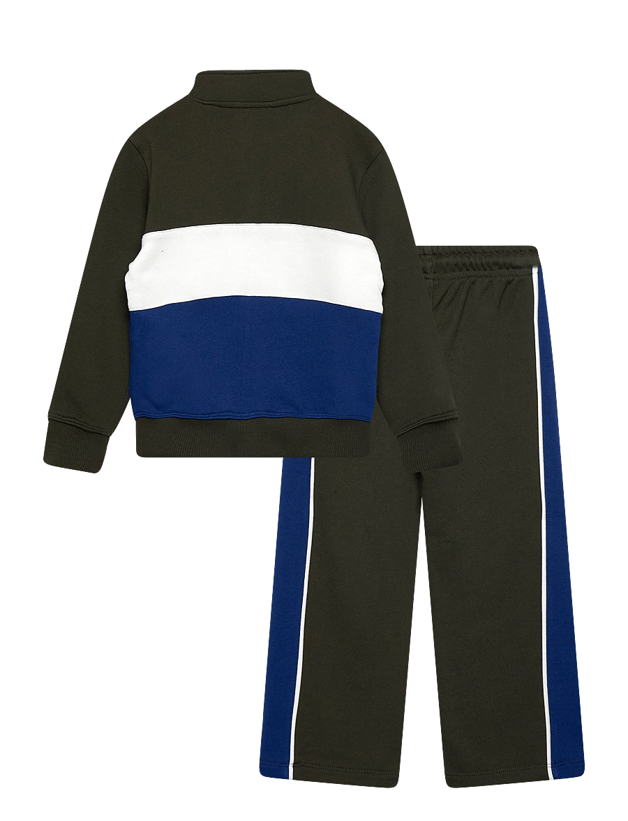 Gant Kids - Graphic Half Zip & Sweatpant Set - joggingset - dark moss green - 1