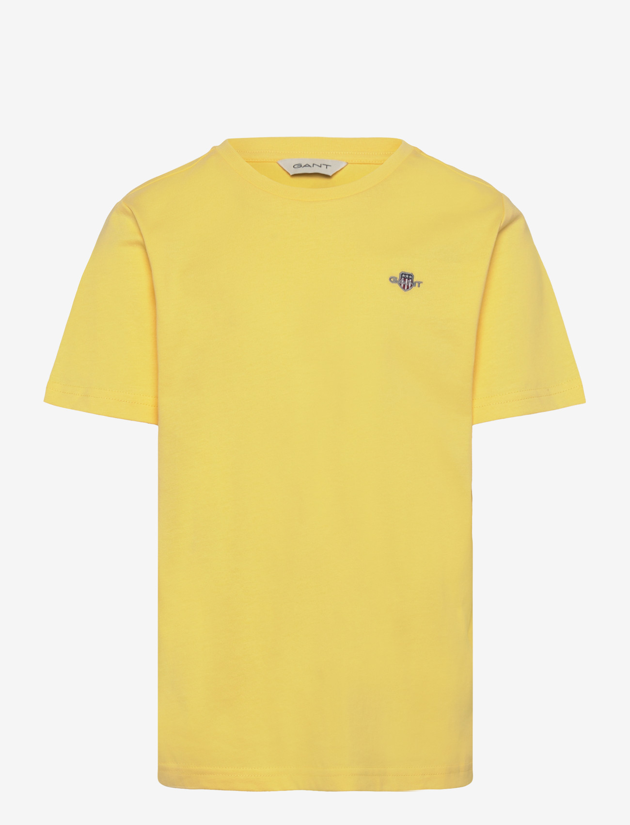 Gant Kids - Shield SS T-Shirt - short-sleeved t-shirts - banana yellow - 0