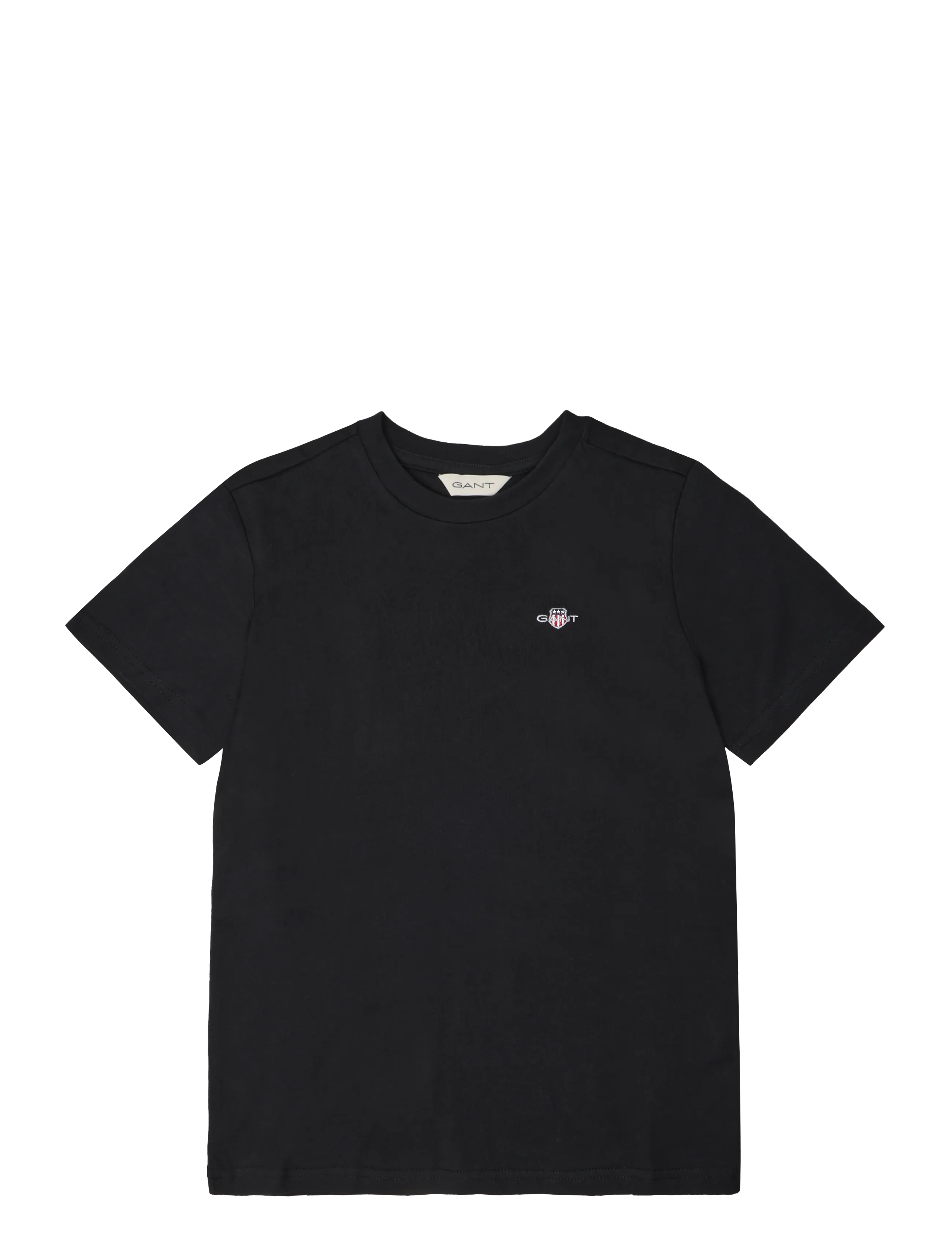 Gant Kids Shield SS T-Shirt - Toppar & T-shirts - BLACK / black