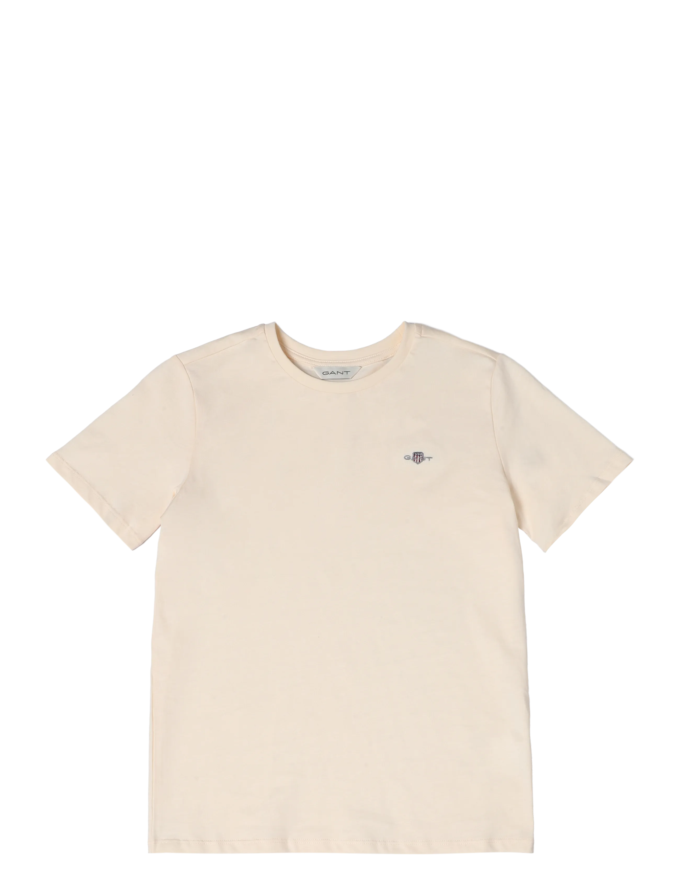 Gant Kids Shield SS T-Shirt - Oberteile & T-Shirts - CREAMED WHITE / cream