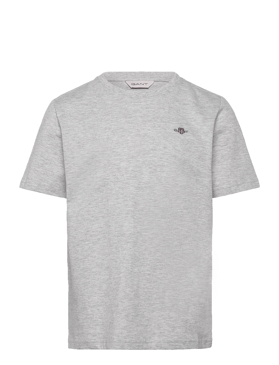 Gant Kids - Shield SS T-Shirt - kurzärmelige - grey melange - 0