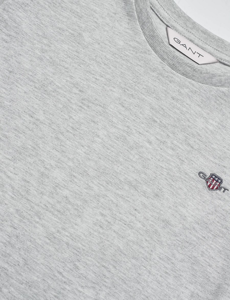 Gant Kids - Shield SS T-Shirt - kurzärmelige - grey melange - 2