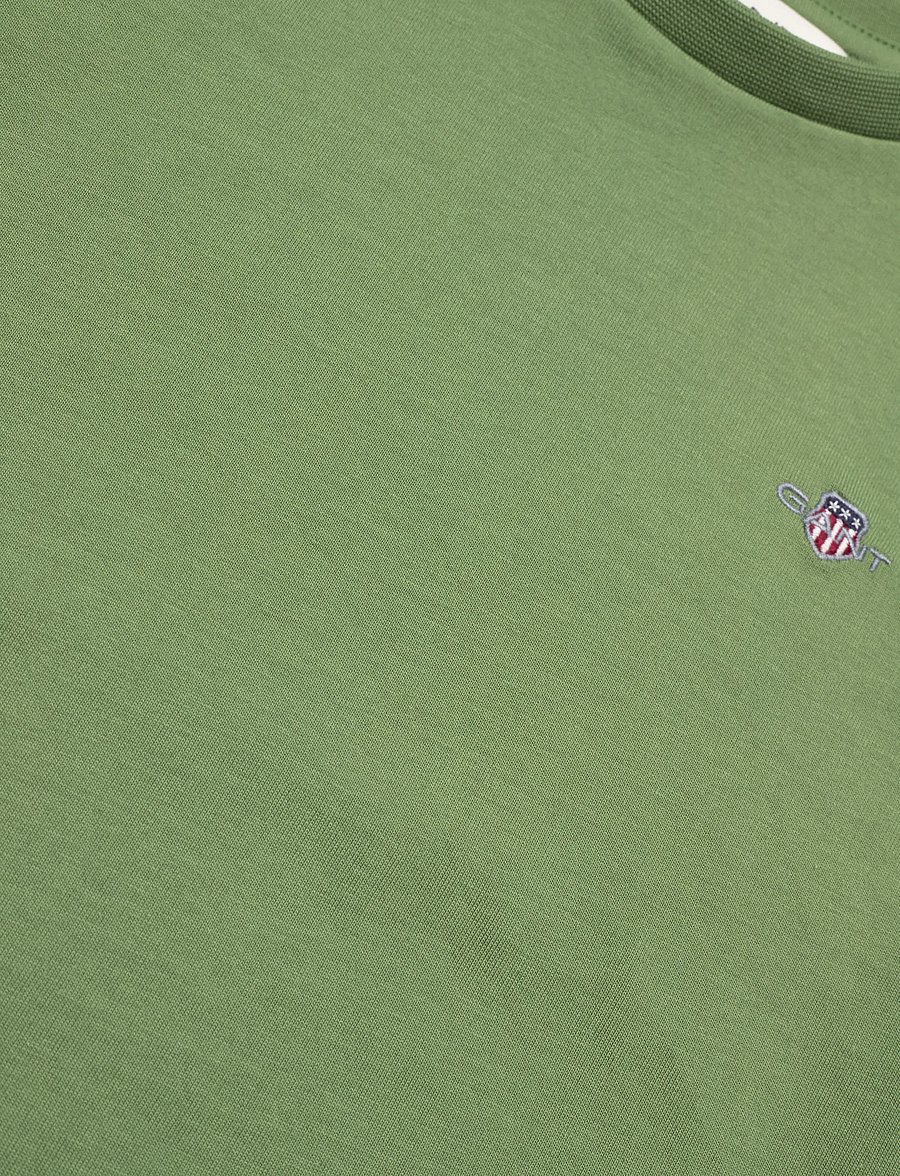 Gant Kids - Shield SS T-Shirt - kortärmade t-shirts - herb green - 2