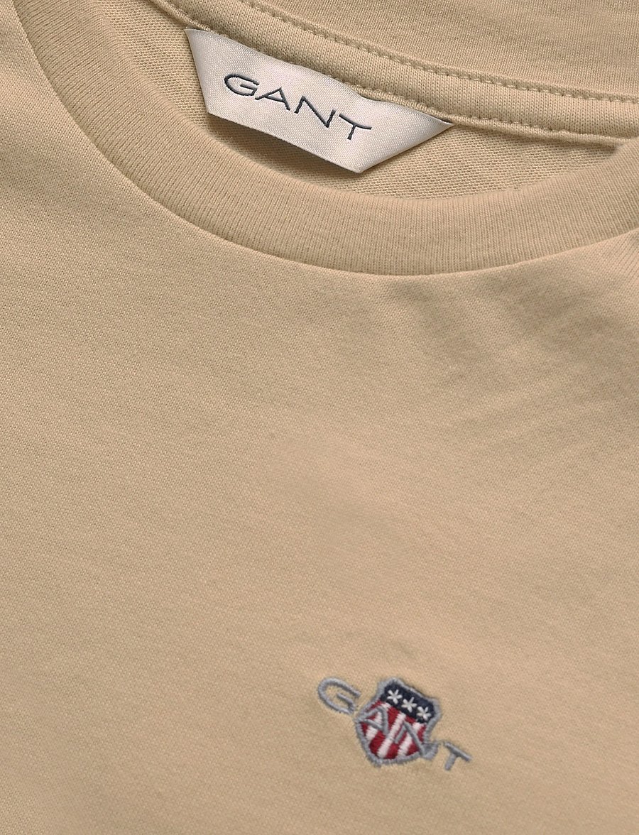 Gant Kids - Shield SS T-Shirt - kortærmede t-shirts - oat beige - 2