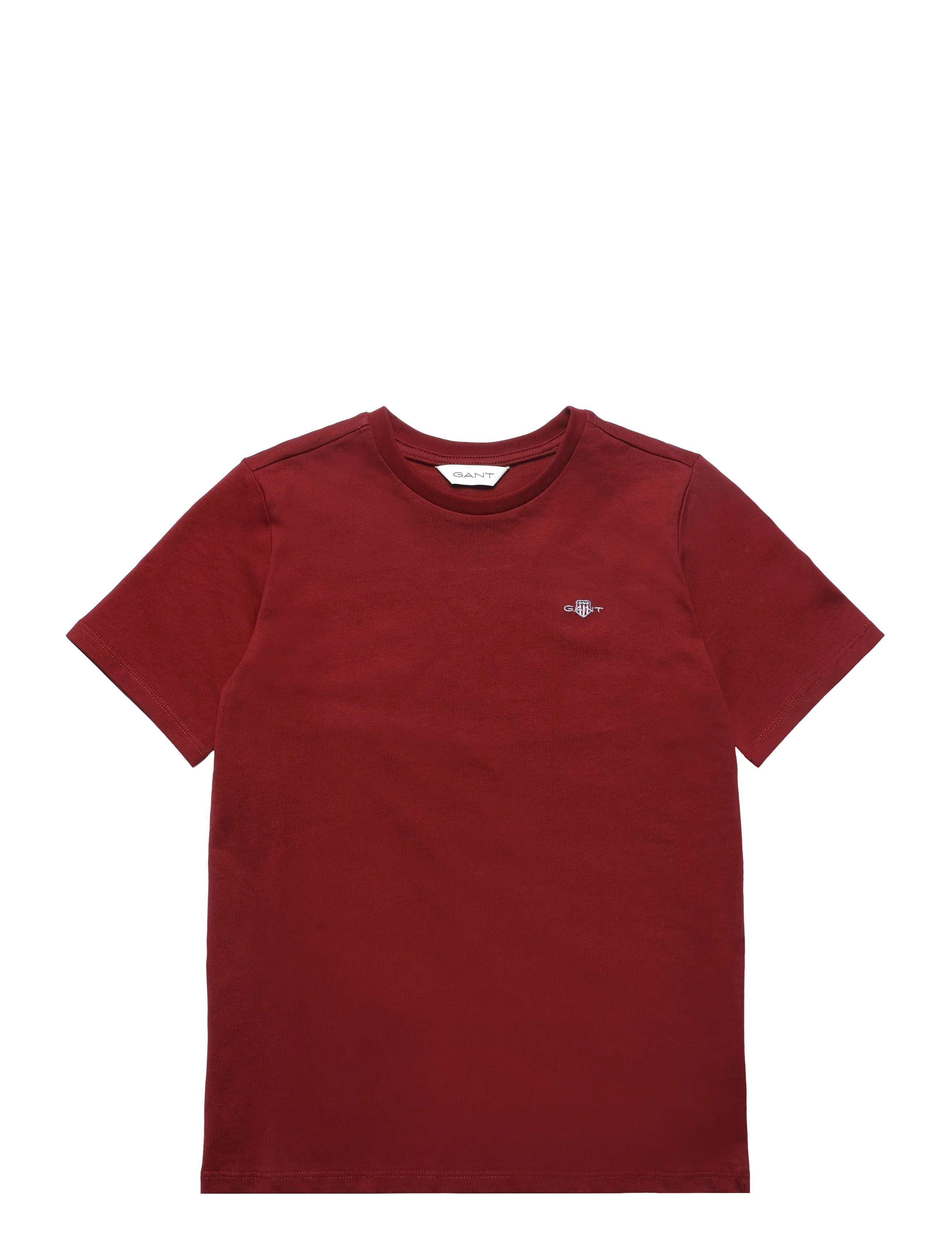 Gant Kids Shield SS T-Shirt - T-shirts - PLUMPED RED / burgundy