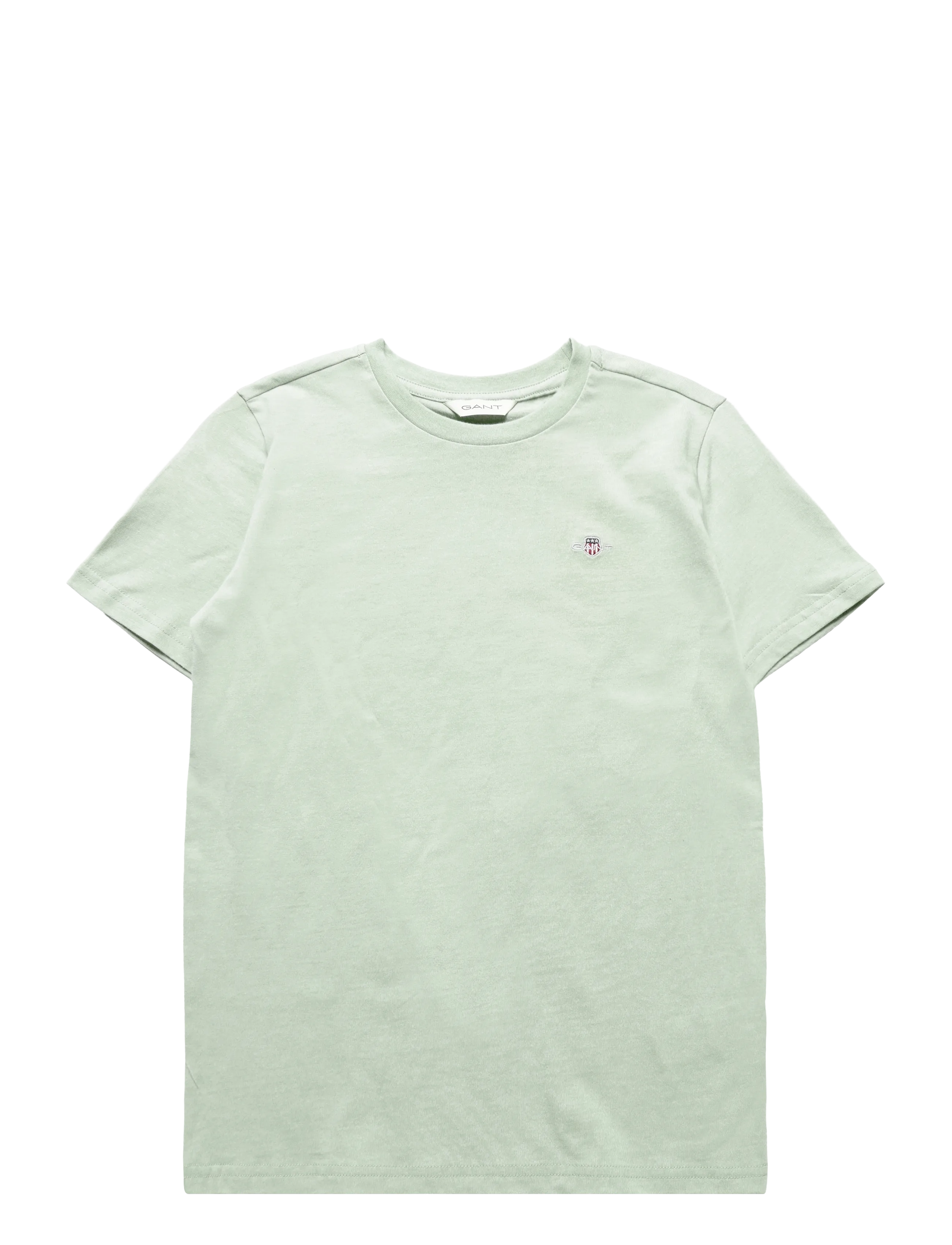 Gant Kids Shield SS T-Shirt - Toppar & T-shirts - SAGE GREY / green