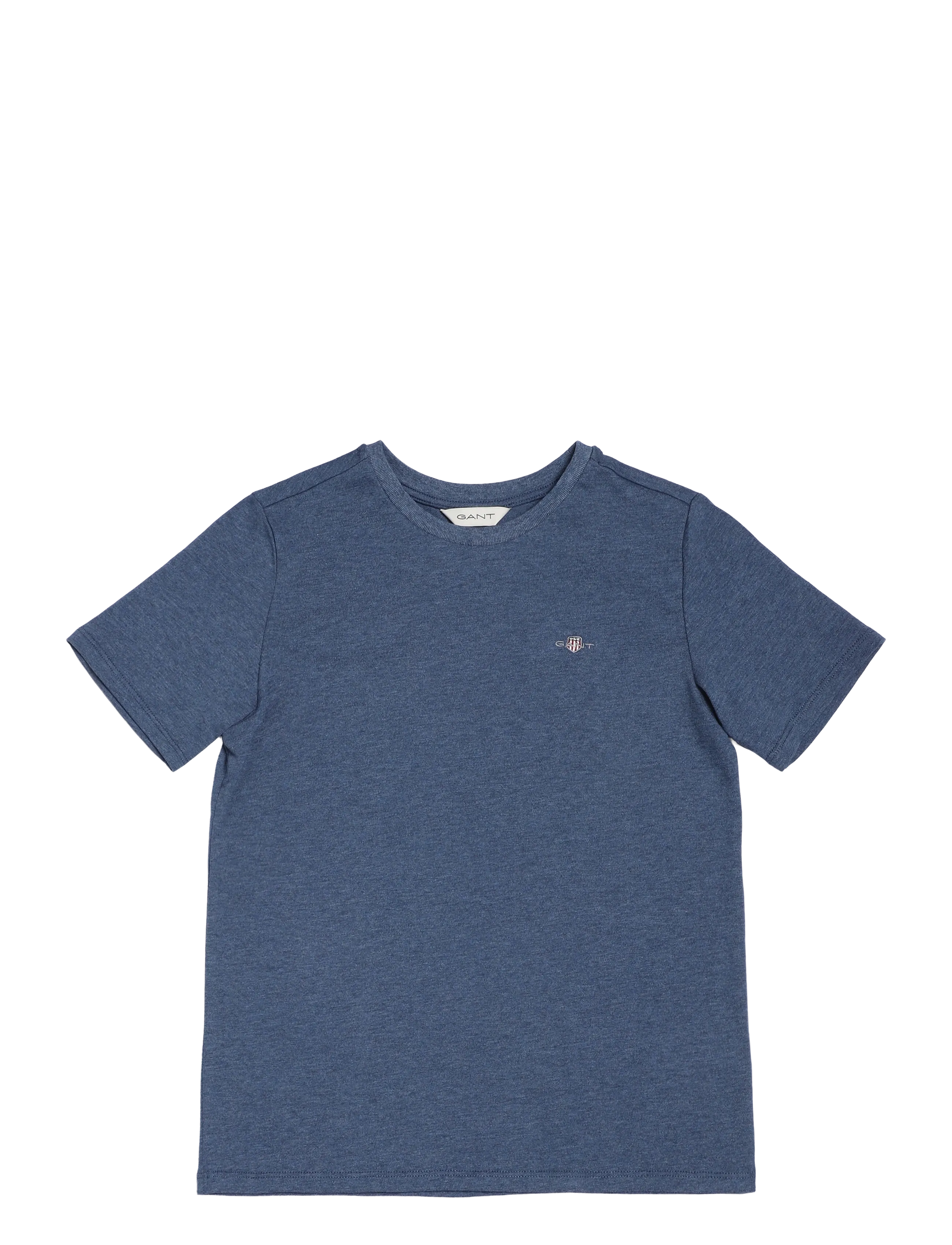 Gant Kids Shield SS T-Shirt - Oberteile & T-Shirts - SALTY SEA MELANGE / blue