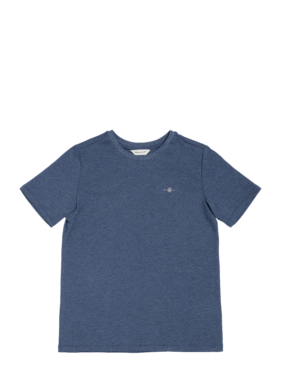 Gant Kids - Shield SS T-Shirt - kurzärmelige - salty sea melange - 0
