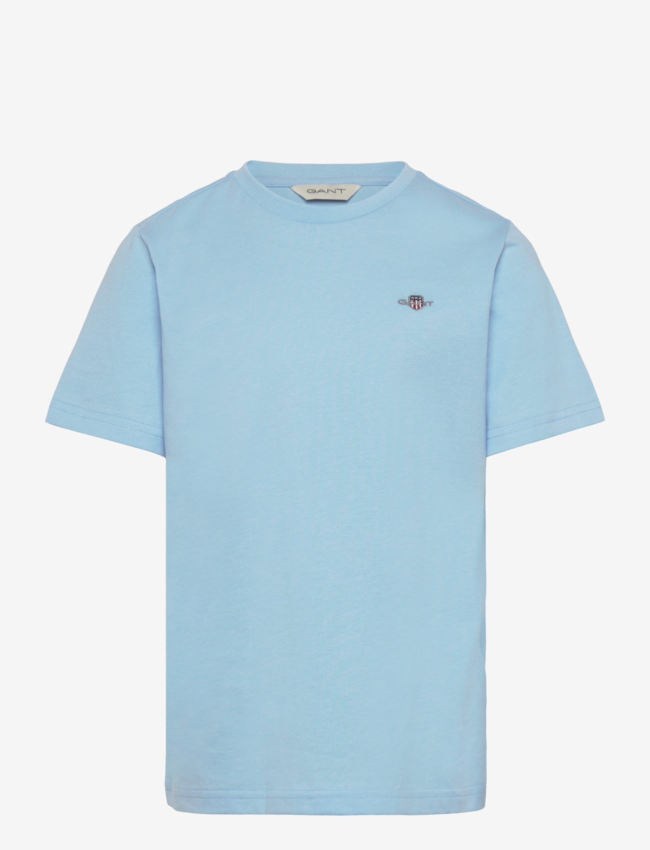 Gant Kids - Shield SS T-Shirt - kortærmede t-shirts - sky blue - 0
