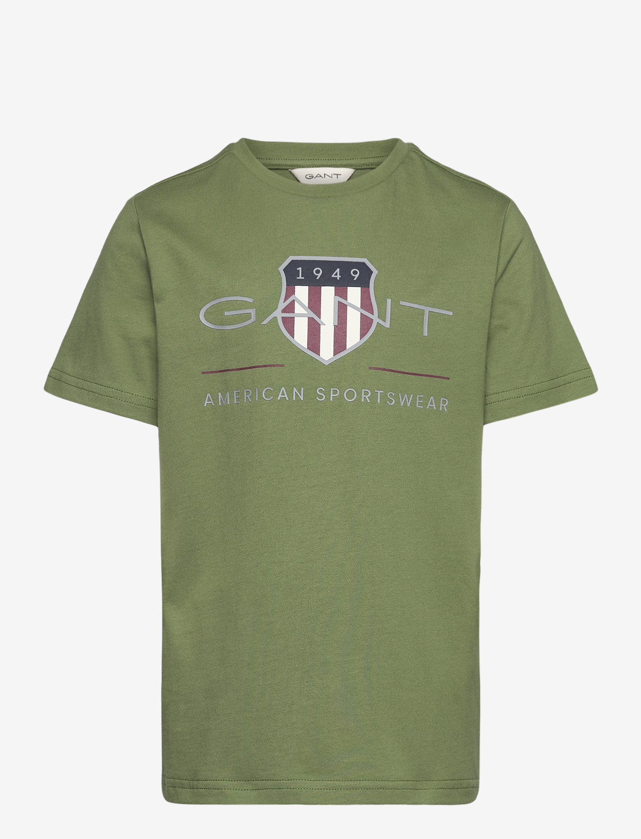 Gant Kids - Archive Shield SS T-Shirt - kortærmede t-shirts - herb green - 0