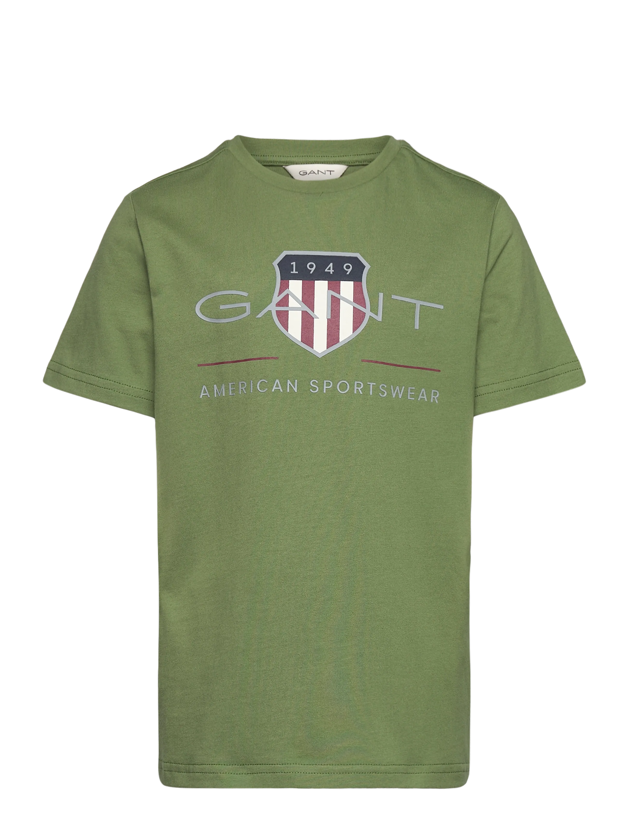 Gant Kids Archive Shield SS T-Shirt - Clothing - HERB GREEN / khaki/green