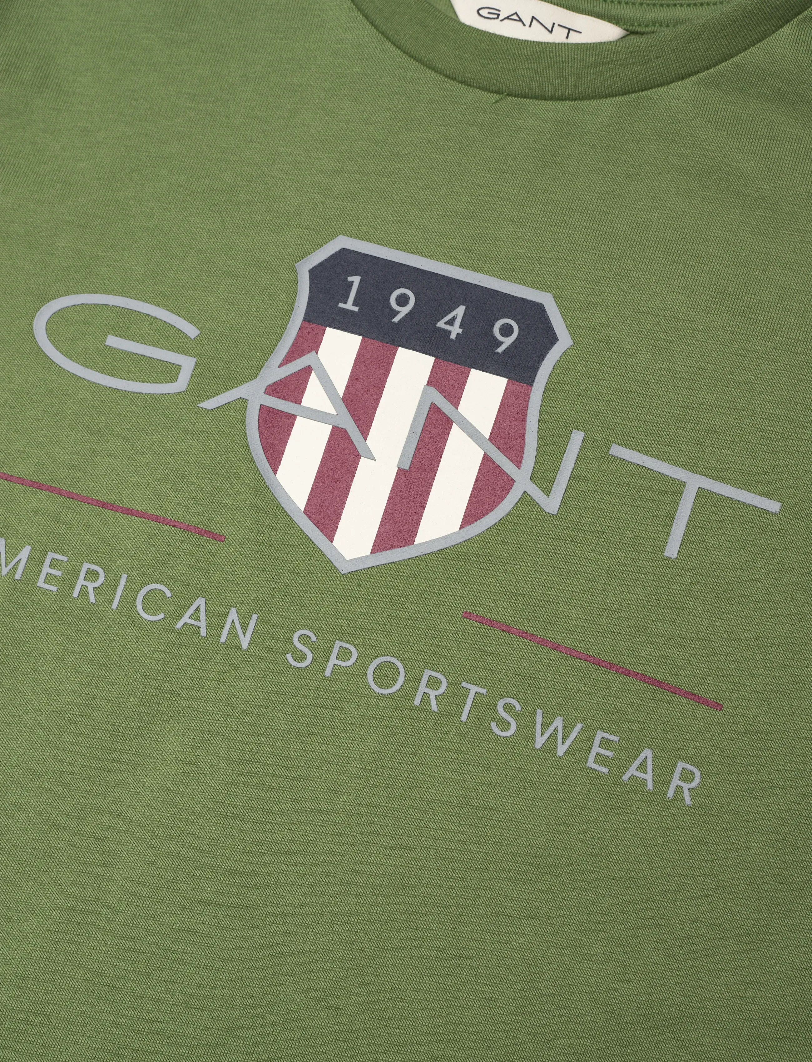 Gant Kids - Archive Shield SS T-Shirt - lühikeste varrukatega t-särgid - herb green - 2