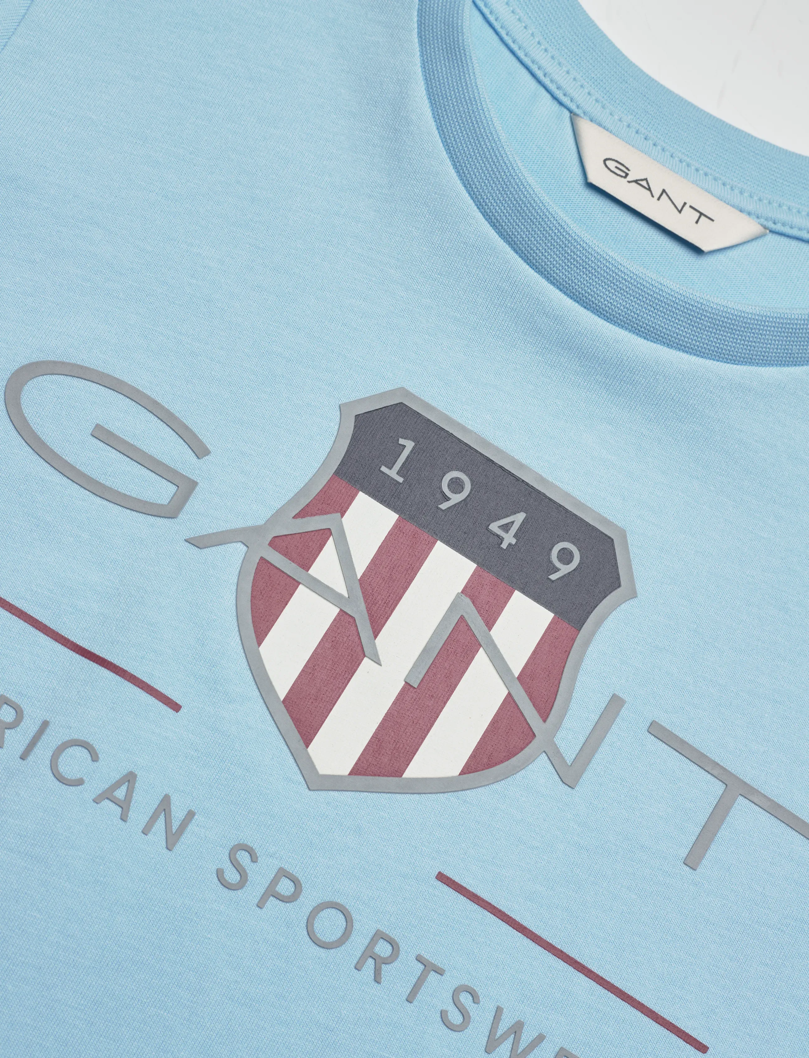 Gant Kids - Archive Shield SS T-Shirt - t-shirts à manches courtes - sky blue - 2