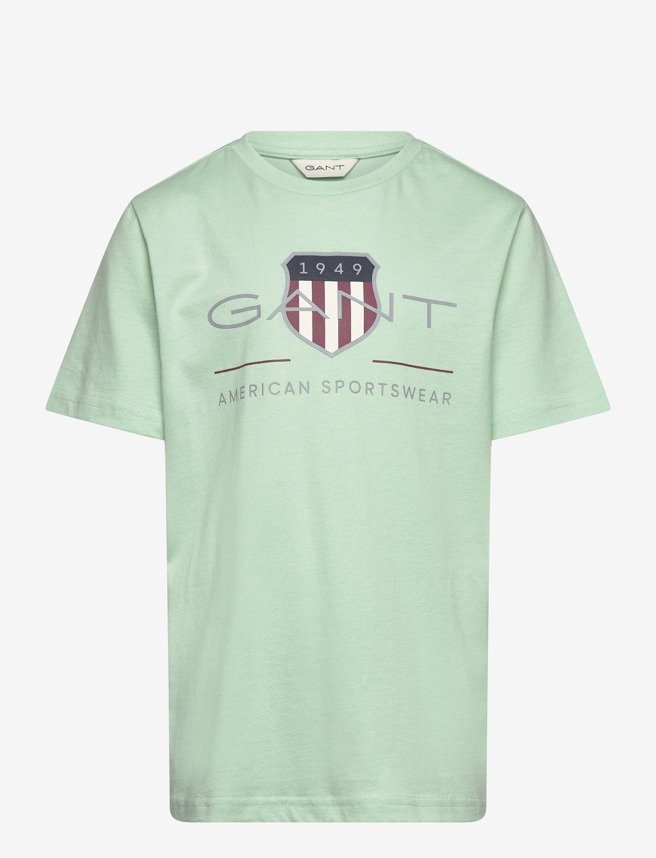 Gant Kids - Archive Shield SS T-Shirt - kortærmede t-shirts - washed turquoise - 0