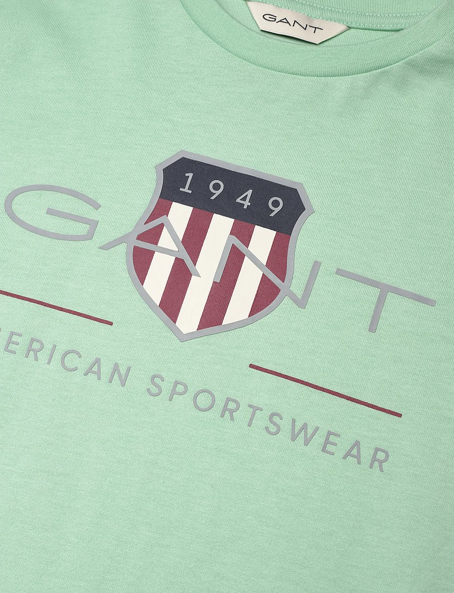 Gant Kids - Archive Shield SS T-Shirt - kurzärmelige - washed turquoise - 2