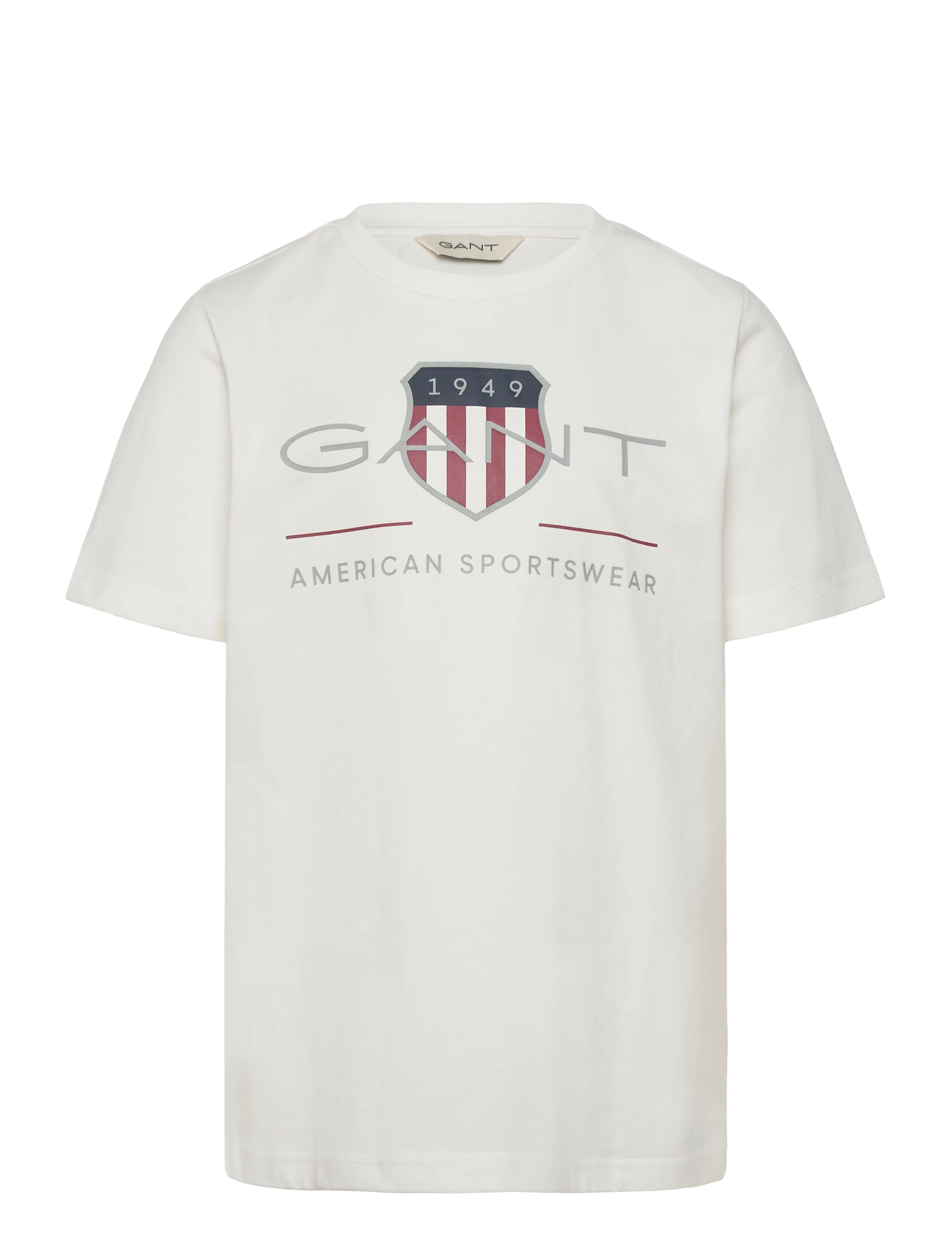 Gant Kids Archive Shield SS T-Shirt - T-shirts - WHITE / white