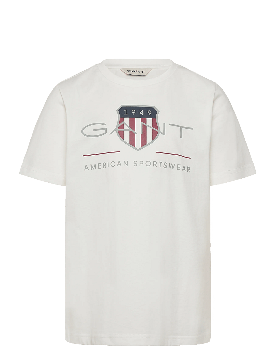 Gant Kids - Archive Shield SS T-Shirt - t-shirts à manches courtes - white - 0