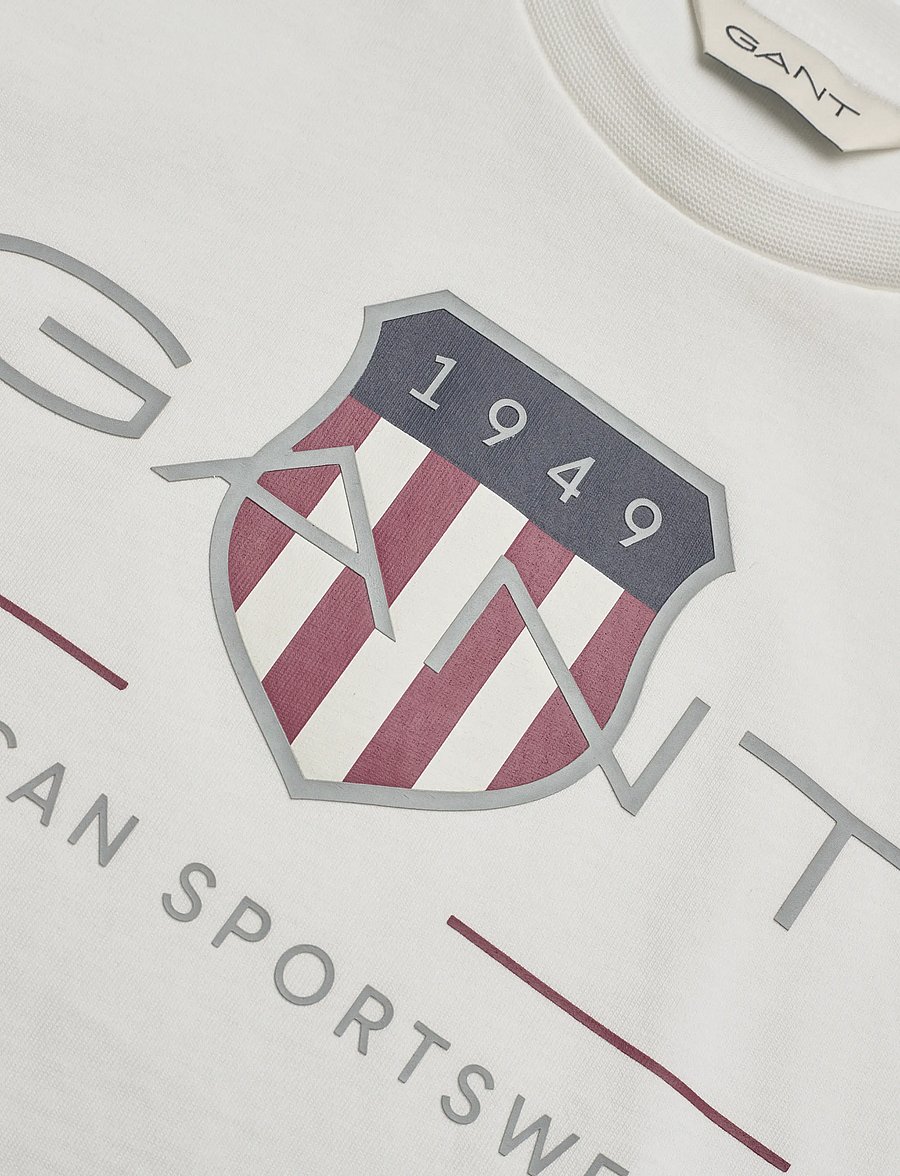 Gant Kids - Archive Shield SS T-Shirt - t-shirts à manches courtes - white - 2