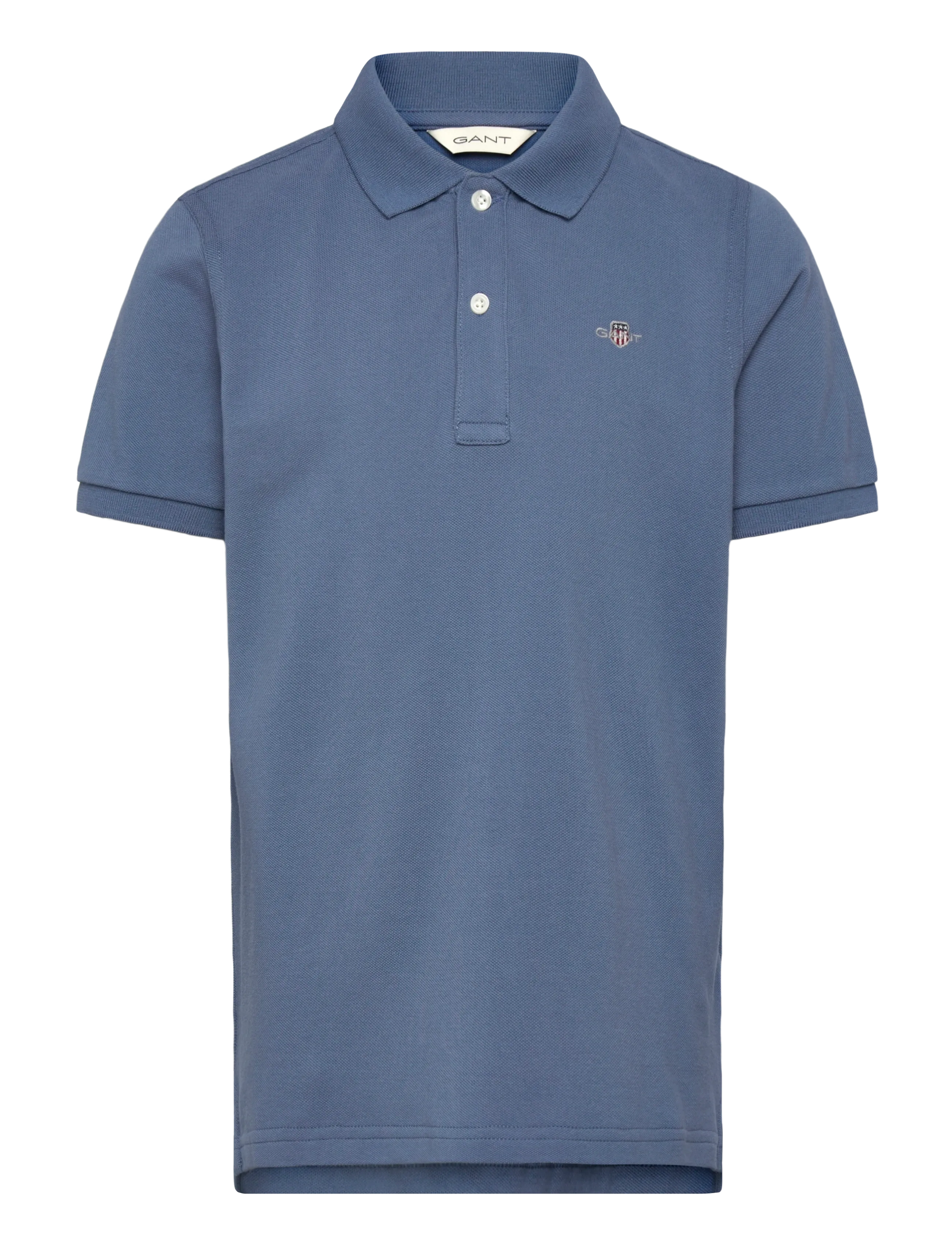 Gant Kids Shield Pique SS Polo Shirt - Alussärgid - SALTY SEA / blue