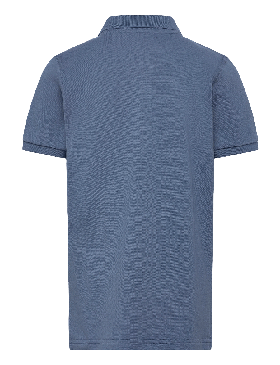 Gant Kids - Shield Pique SS Polo Shirt - kortærmede poloer - salty sea - 1