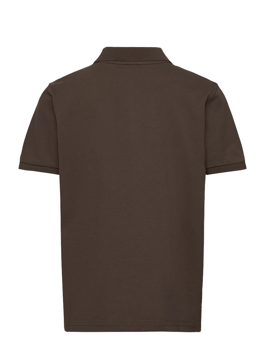 Gant Kids - Shield Pique SS Polo Shirt - kortærmede poloer - shadow brown - 1