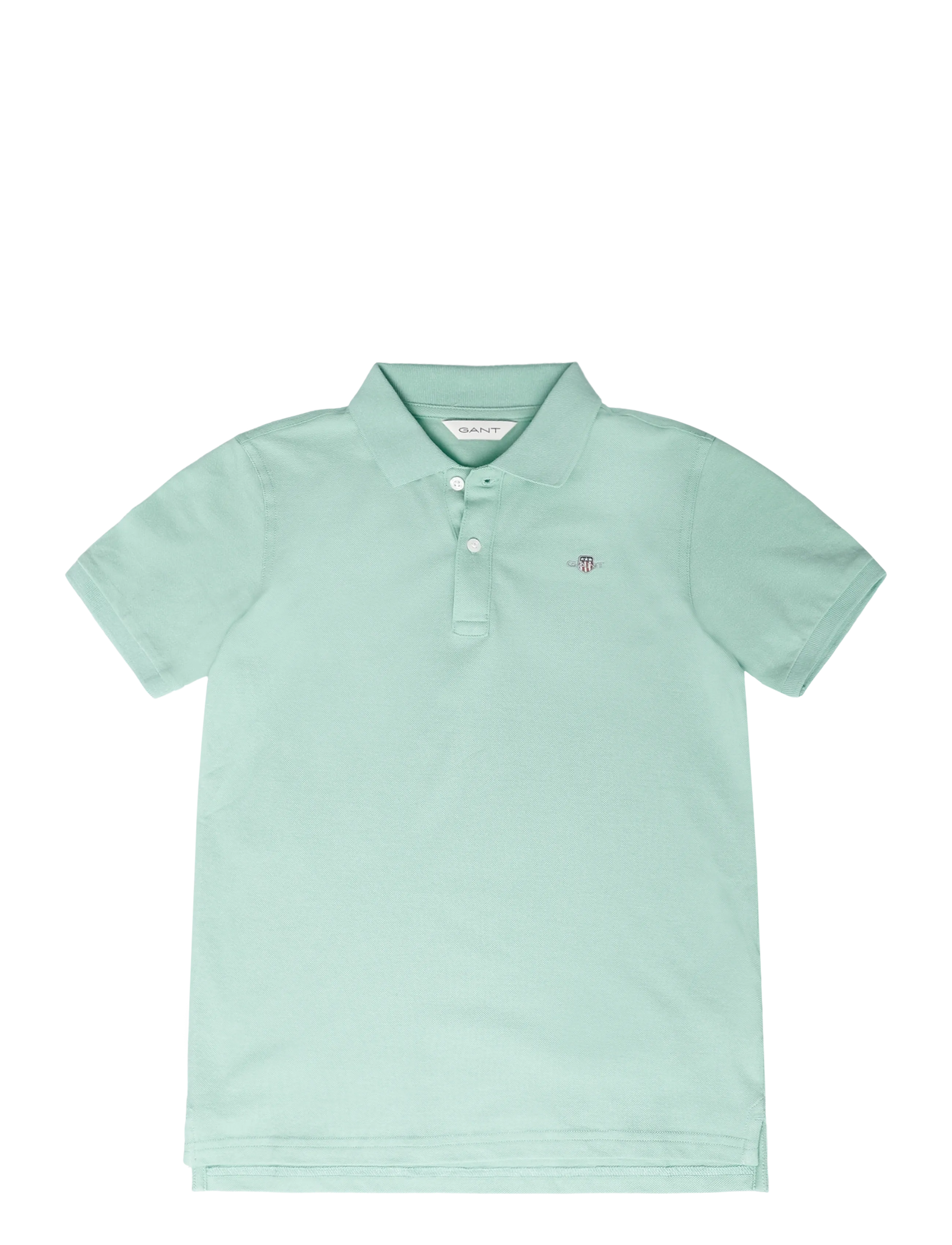 Gant Kids Shield Pique SS Polo Shirt - Tagasi kooli - WASHED TURQUOISE / green