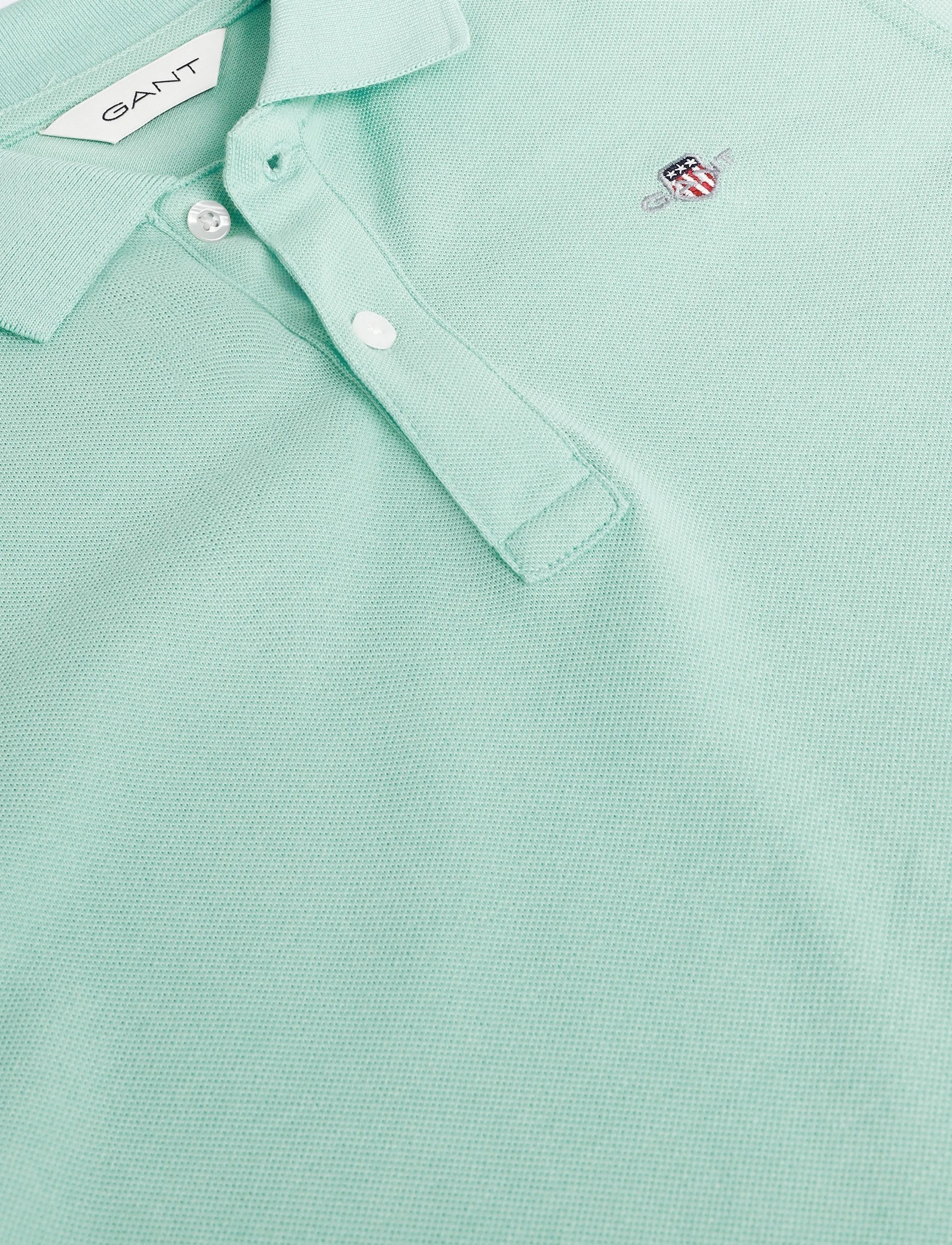 Gant Kids - Shield Pique SS Polo Shirt - lühikeste varrukatega polod - washed turquoise - 2