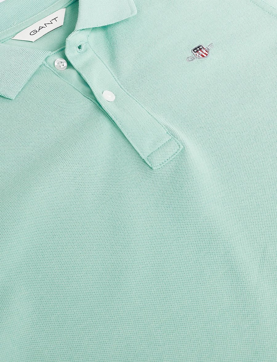 Gant Kids - Shield Pique SS Polo Shirt - lühikeste varrukatega polod - washed turquoise - 2