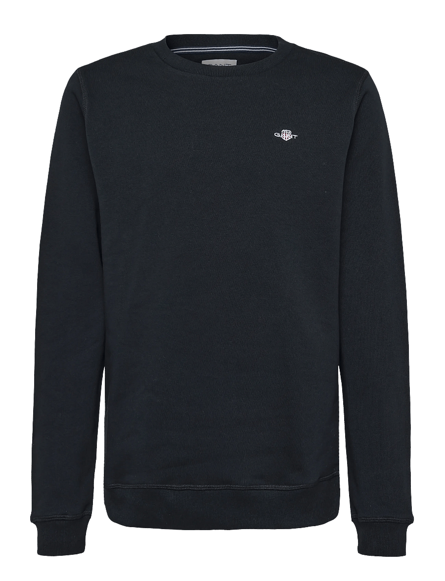 Gant Kids - Shield Crew Neck Sweatshirt - sweatshirts - black - 0