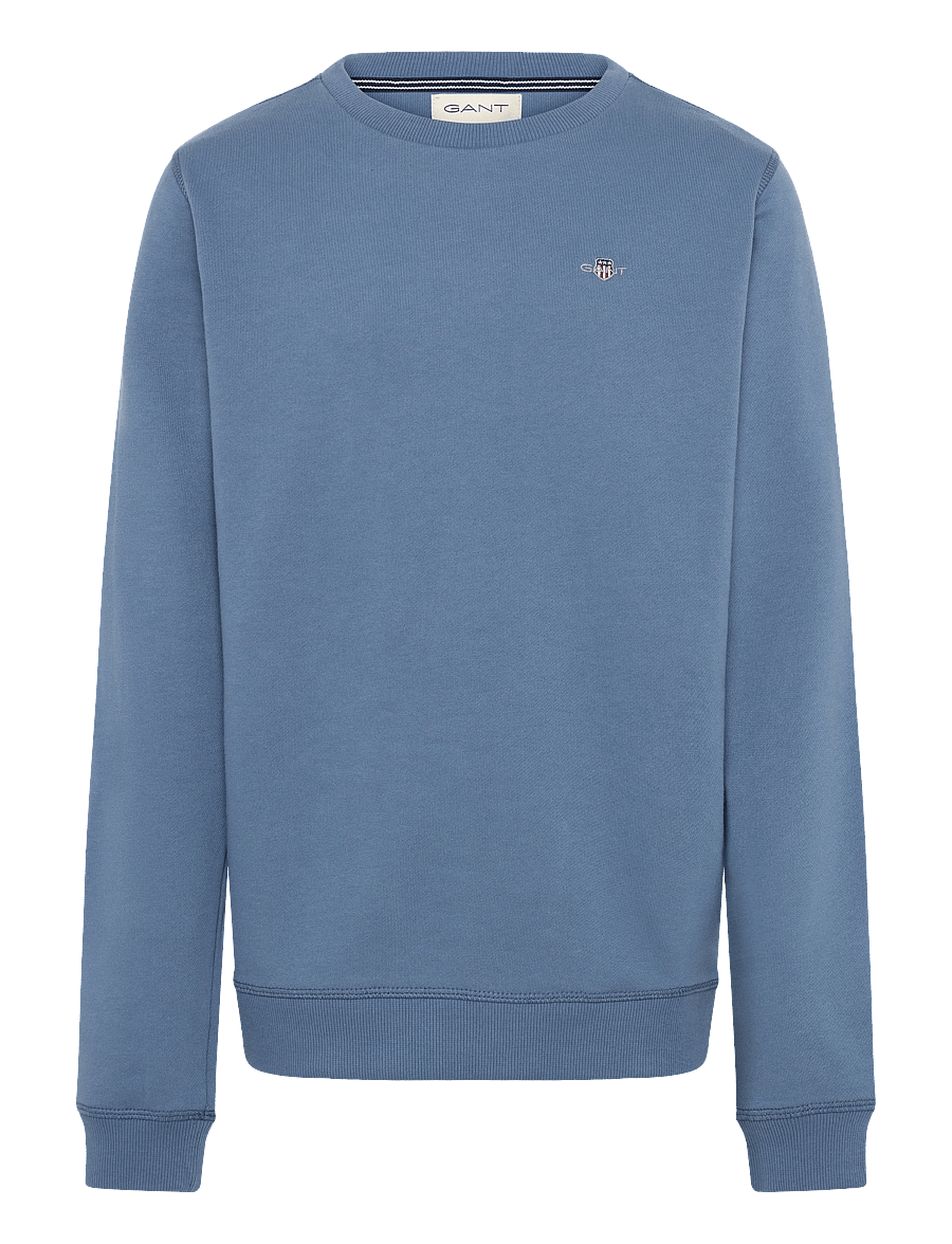 Gant Kids - Shield Crew Neck Sweatshirt - sweatshirts - salty sea - 0