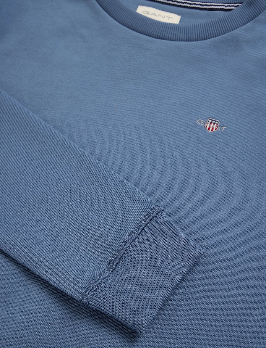 Gant Kids - Shield Crew Neck Sweatshirt - sweatshirts - salty sea - 2