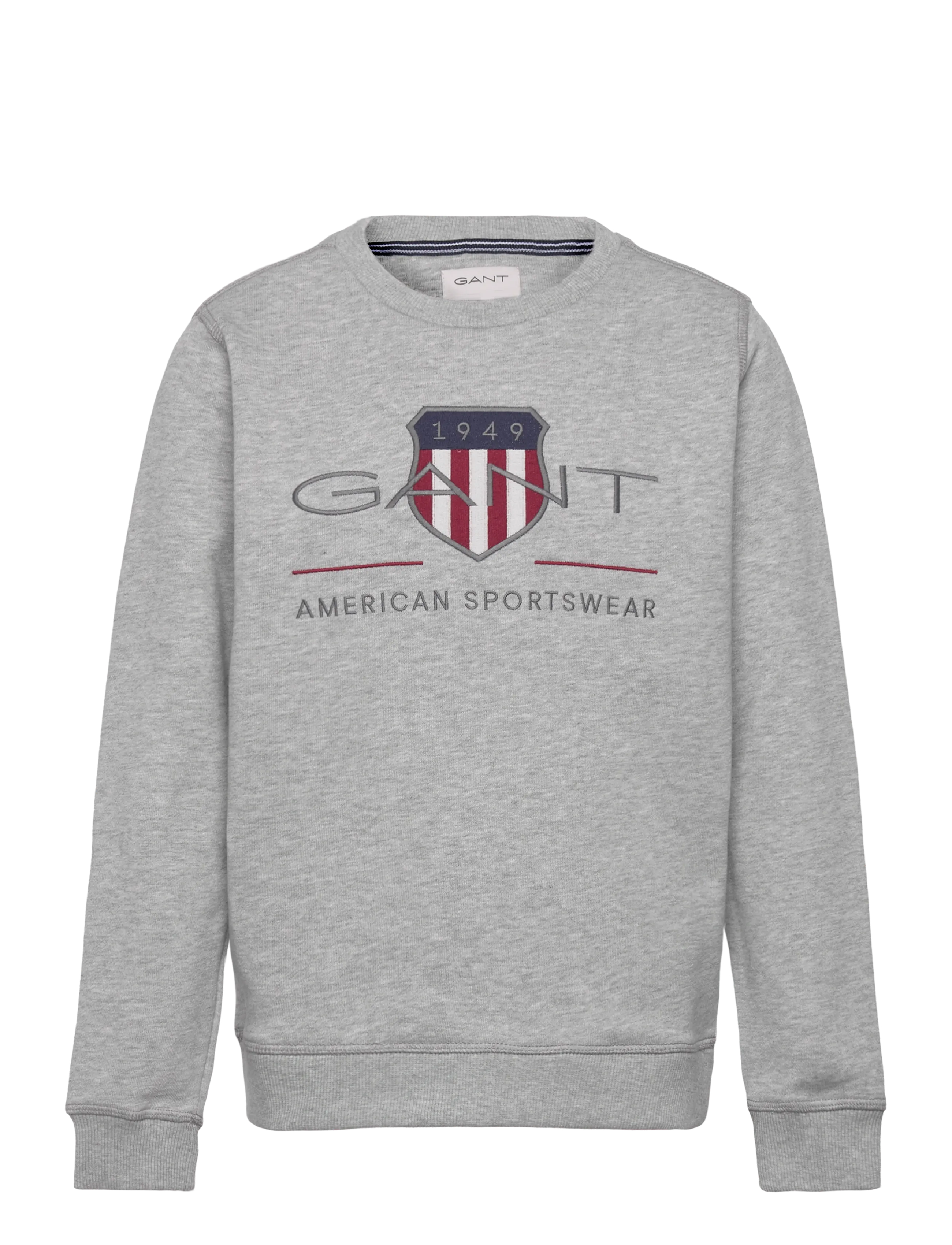 Gant Kids Archive Shield Crew Neck Sweatshirt - Sweatshirts - GREY MELANGE / grey