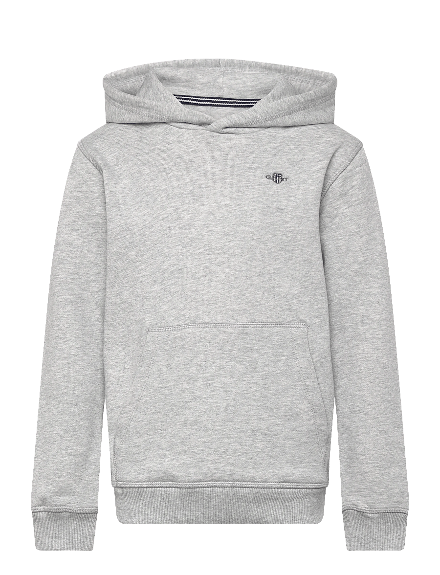 Gant Kids - Shield Hoodie - kapuutsiga pusad - grey melange - 0