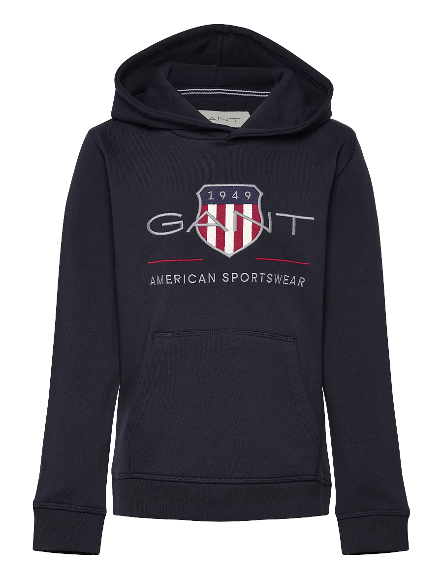 Gant Kids - Archive Shield Hoodie - kapuzenpullover - evening blue - 0