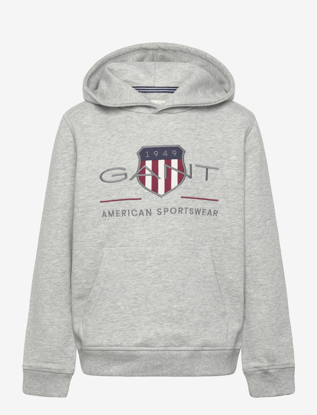 Gant Kids - Archive Shield Hoodie - hættetrøjer - grey melange - 0