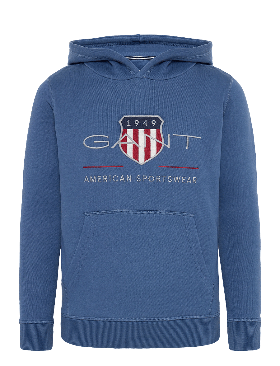 Gant Kids - Archive Shield Hoodie - kapuzenpullover - vintage blue - 0