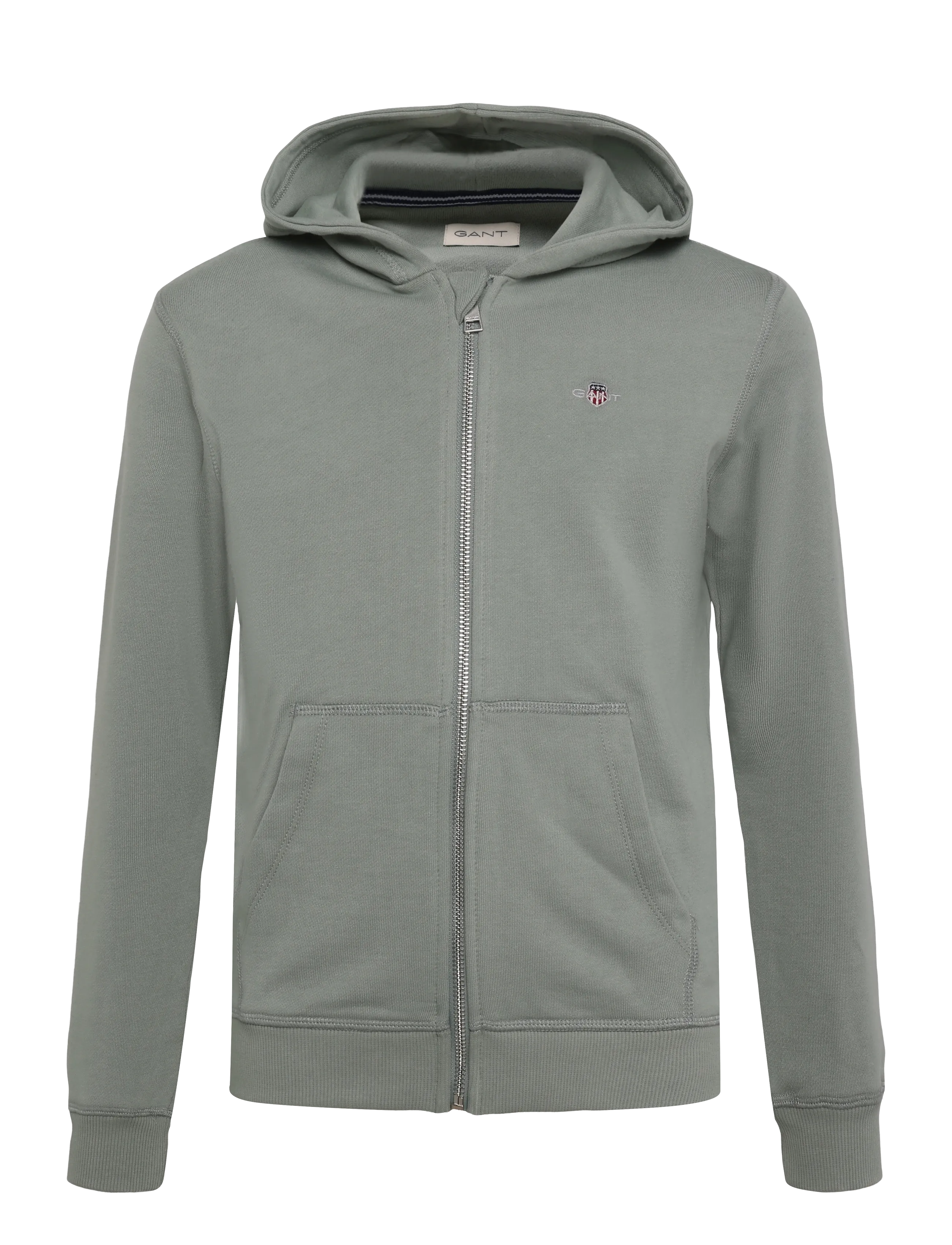 Gant Kids Shield Full Zip Hoodie - Shop efter størrelse - CERAMIC GREY / grey