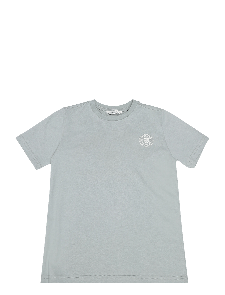 Gant Kids - Circle Graphic SS T-Shirt - lühikeste varrukatega t-särgid - ceramic grey - 0